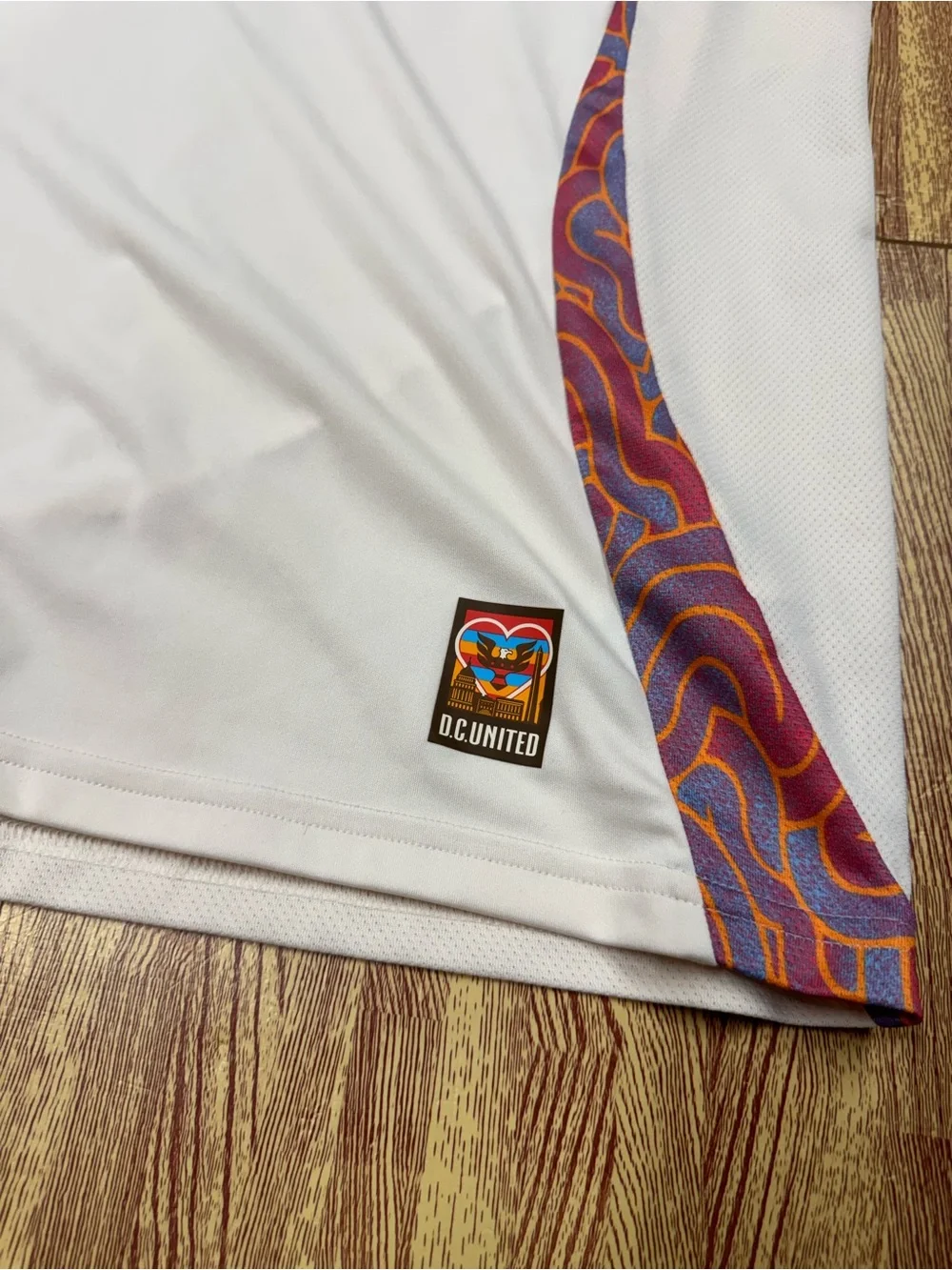 DC United MLS Adidas Aeroready Soccer Jersey Cream Brown Design Size L